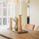 ovale eettafel met designlampen - ro interieur